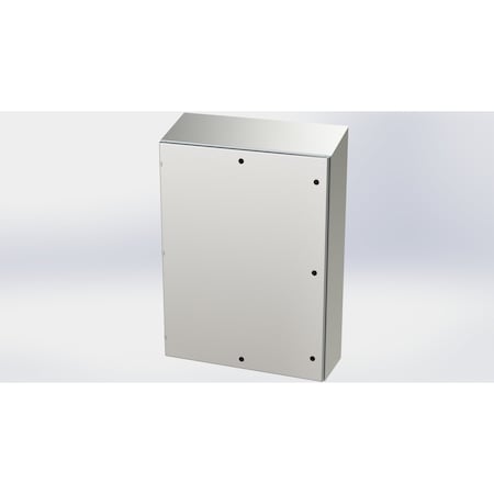 Saginaw Control & Engineering 1/4 Turn Latch Electrical Enclosures, 48 in H, 12 in D, 36 in W, NEMA 3R, 4, 4X, 12, 13 SCE-48EL3612SSST